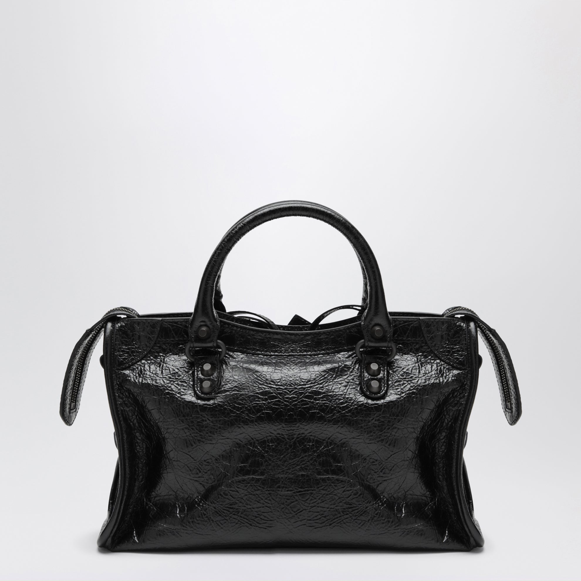 Borsa Le City piccola in pelle nera