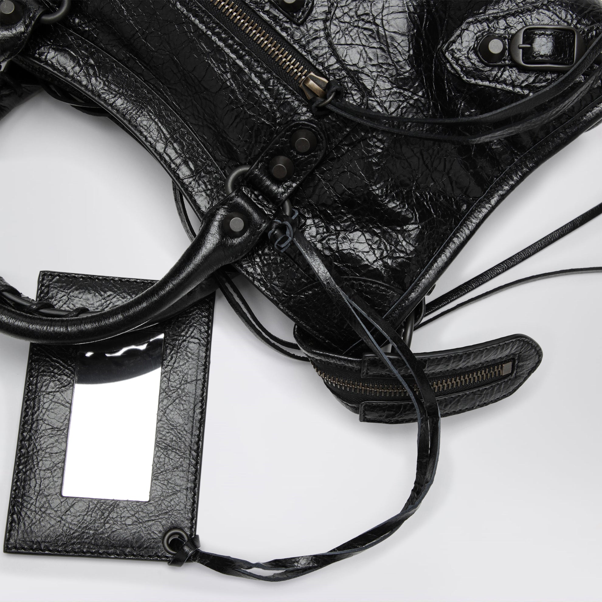 Borsa Le City piccola in pelle nera