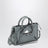 Borsa Le City piccola in pelle blu grigia