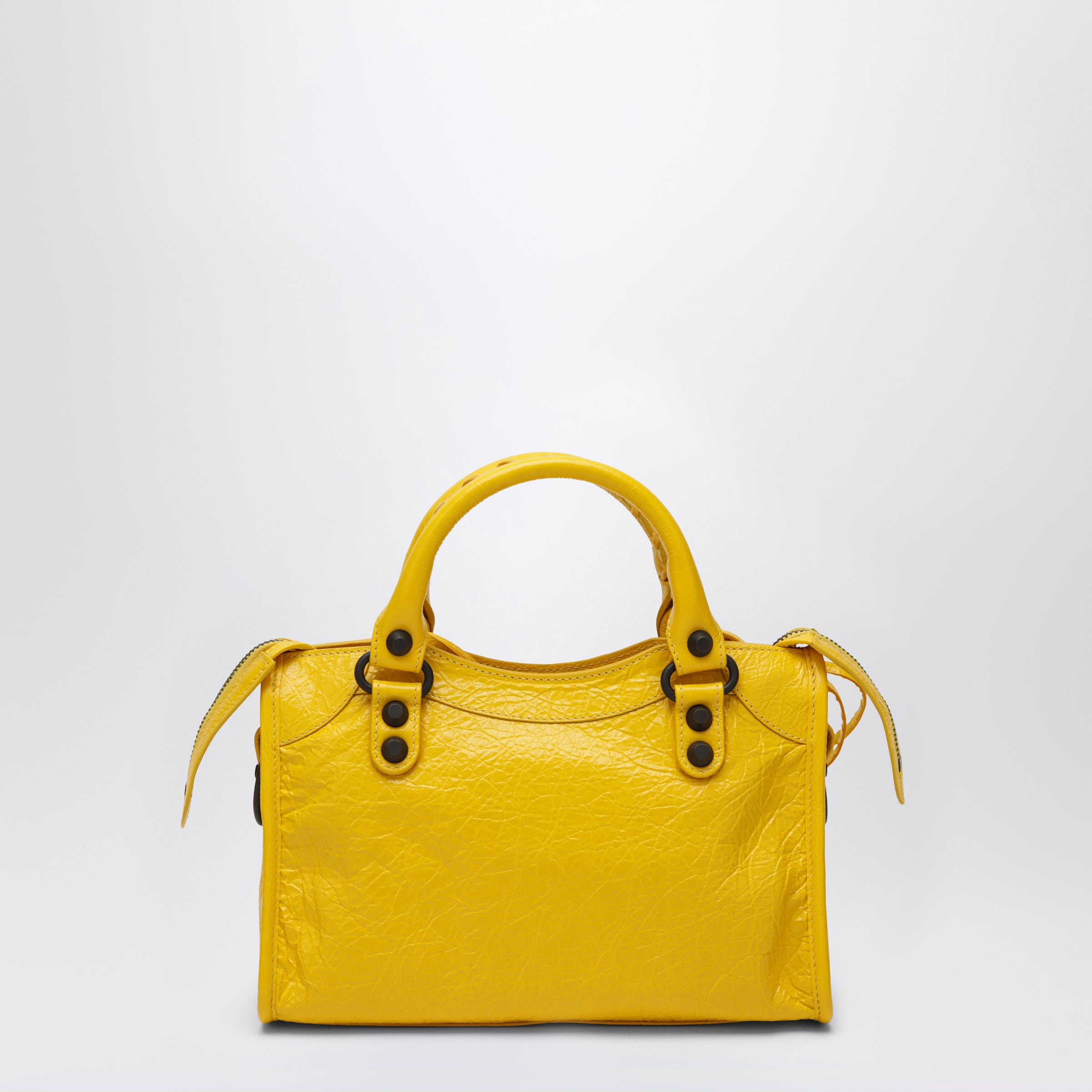 Balenciaga Le City Mini handbag in Arena lambskin yellow | TheDoubleF