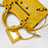 Sac Le City Mini en cuir d’agneau jaune