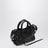 Sac Le City Nano en cuir d’agneau vert militaire
