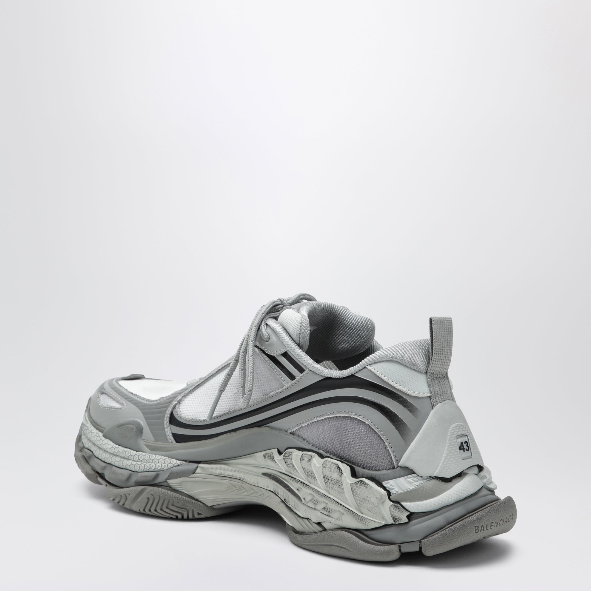 Baskets Triple S.2 dégradé gris en polyuréthane