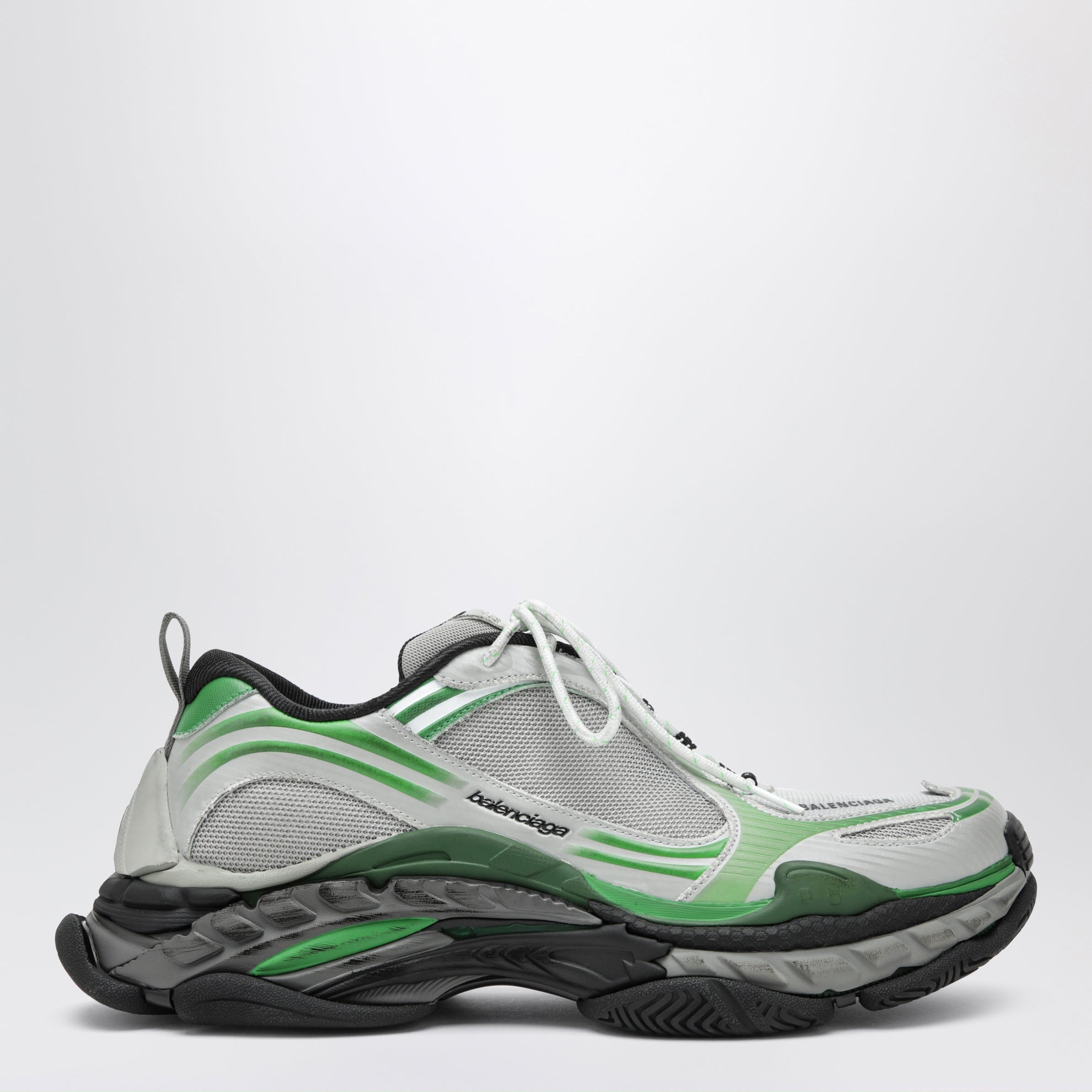 Triple S.2 sneakers in grey/green polyurethane