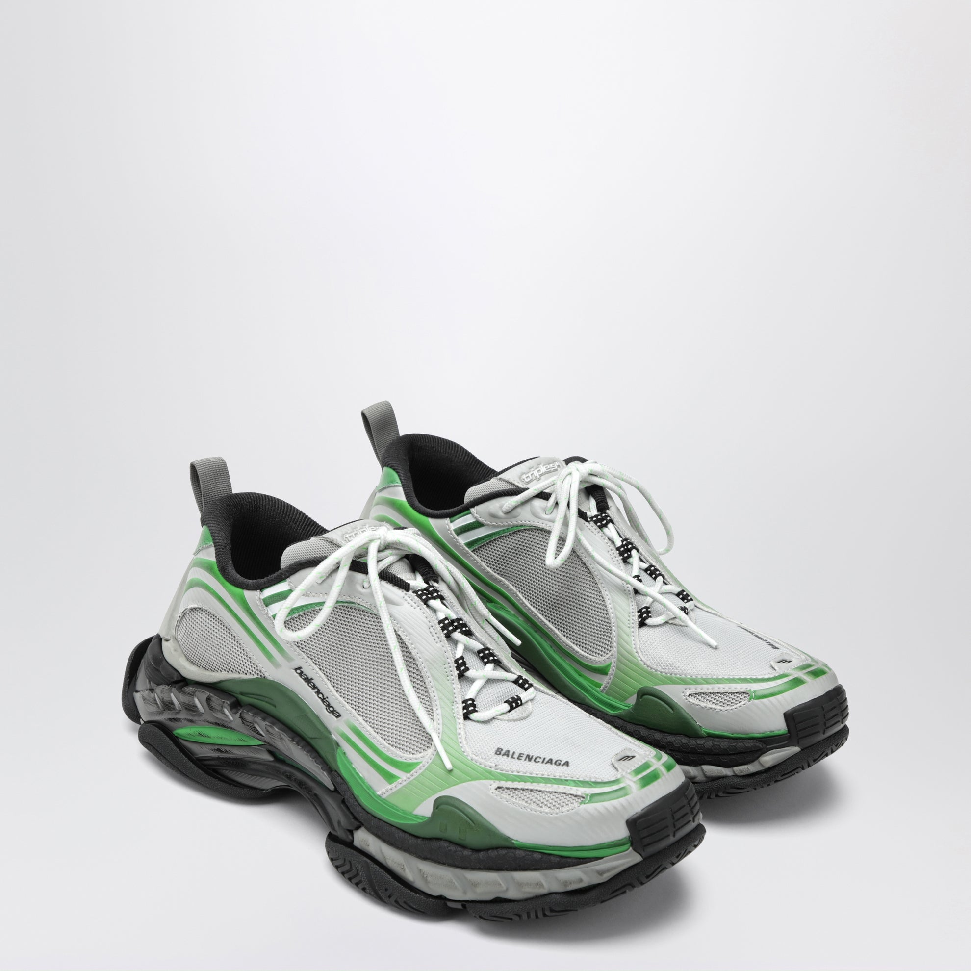 Triple S.2 sneakers in grey/green polyurethane