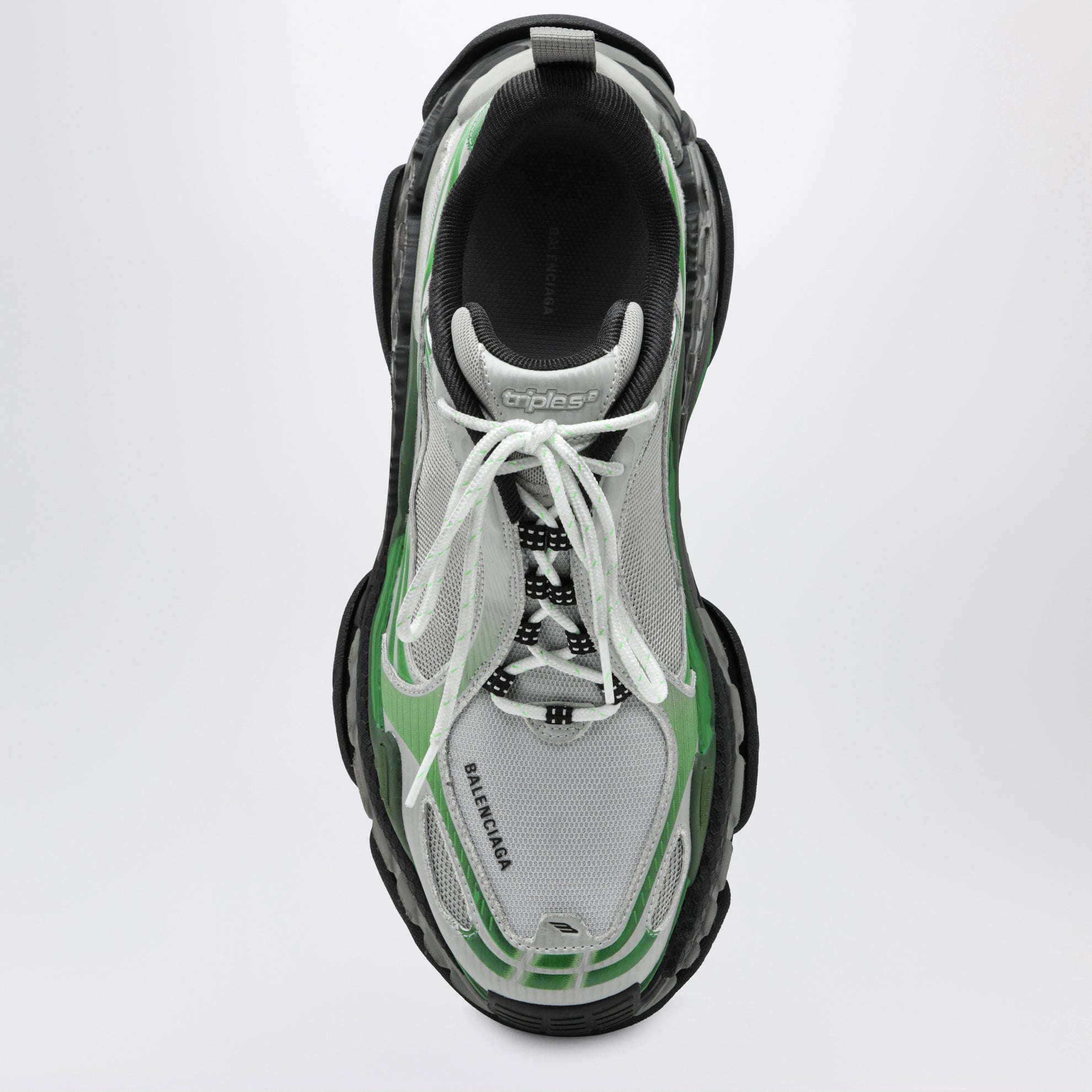 Triple S.2 sneakers in grey/green polyurethane