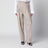 Beige mélange wool trousers