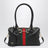 Medium Borsetto black leather Boston bag