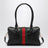 Medium Borsetto black leather Boston bag