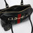 Medium Borsetto black leather Boston bag