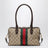 Sac bowling Borsetto en tissu GG de taille moyenne