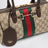 Sac bowling Borsetto en tissu GG de taille moyenne