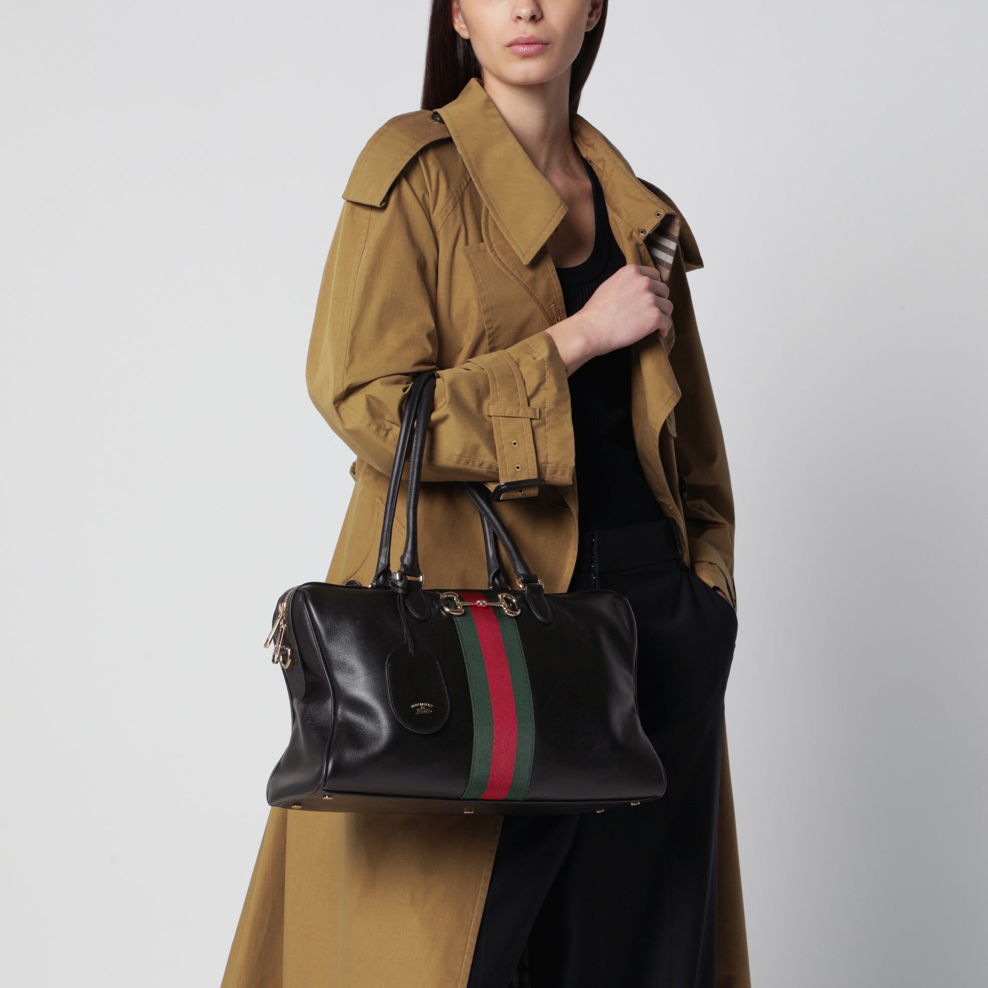 Bauletto Borsetto misura grande in pelle nera