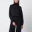 Schwarzer Rollkragenpullover aus Seide