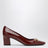 Burgundy Signora pumps in patent leather