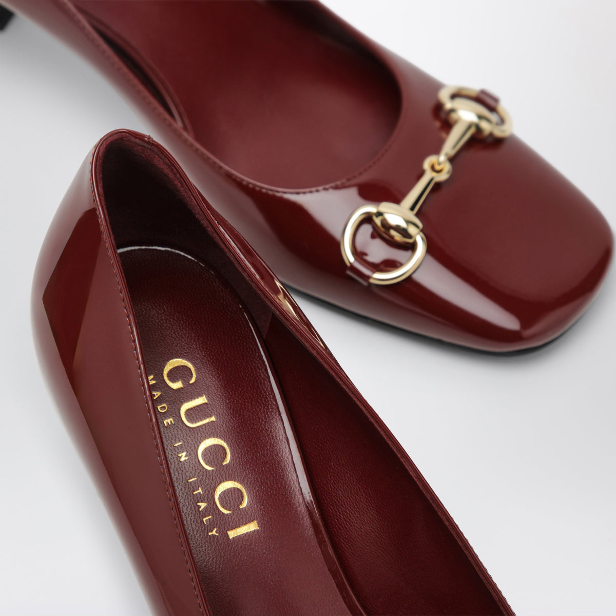 Escarpins Signora bordeaux en cuir verni