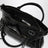 Borsa Le City First in pelle di agnello nera