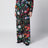 Silk Twill Trousers With Flora Print