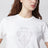 T-Shirt Blanc En Coton Avec Écusson Logo
