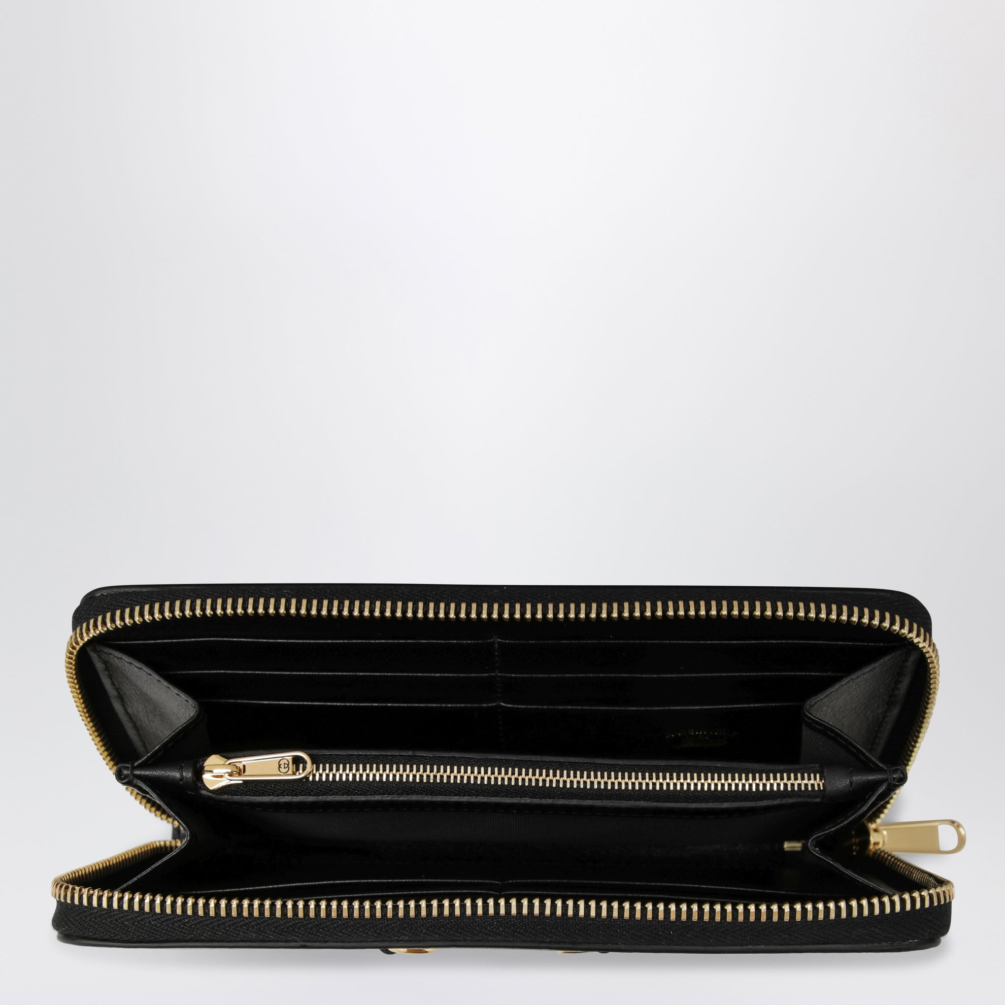 Schwarze Horsebit Web Geldbörse