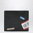 Cash folded square lambskin wallet in black