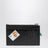 Cash black leather coin purse with card holder