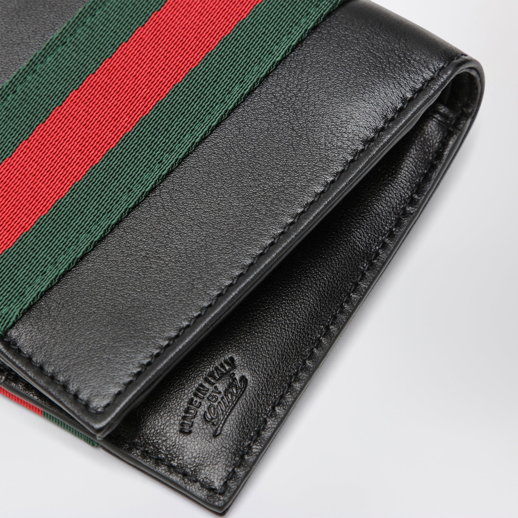 Web Trademark bi-fold wallet black