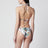 Bikini in jersey sparkling stampato con stampa Gucci Flora