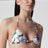 Bikini in jersey sparkling stampato con stampa Gucci Flora