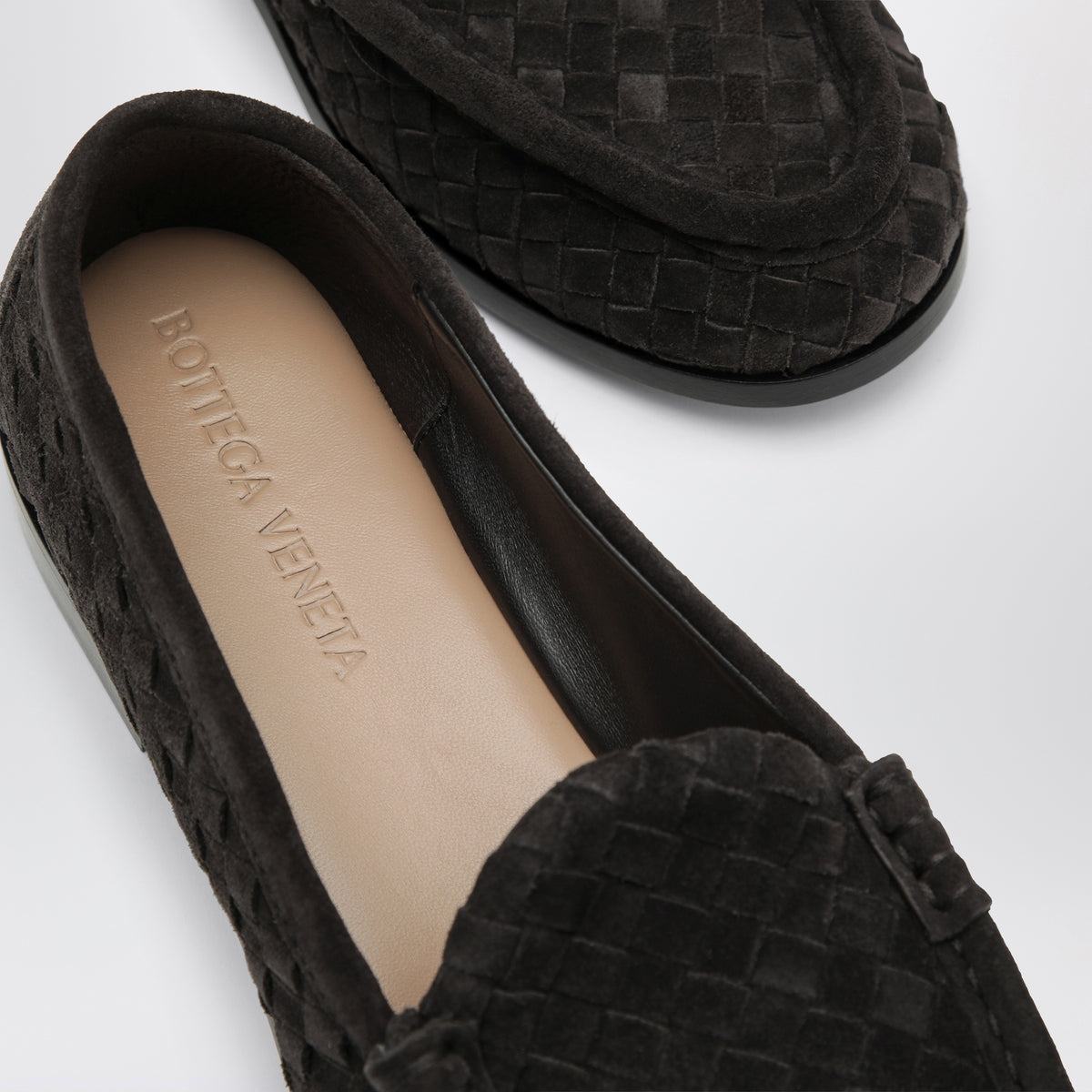 Silenzio espresso suede loafers