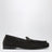 Espresso Silenzio loafers in Intrecciato suede