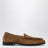 Caramel Silenzio loafers in Intrecciato suede