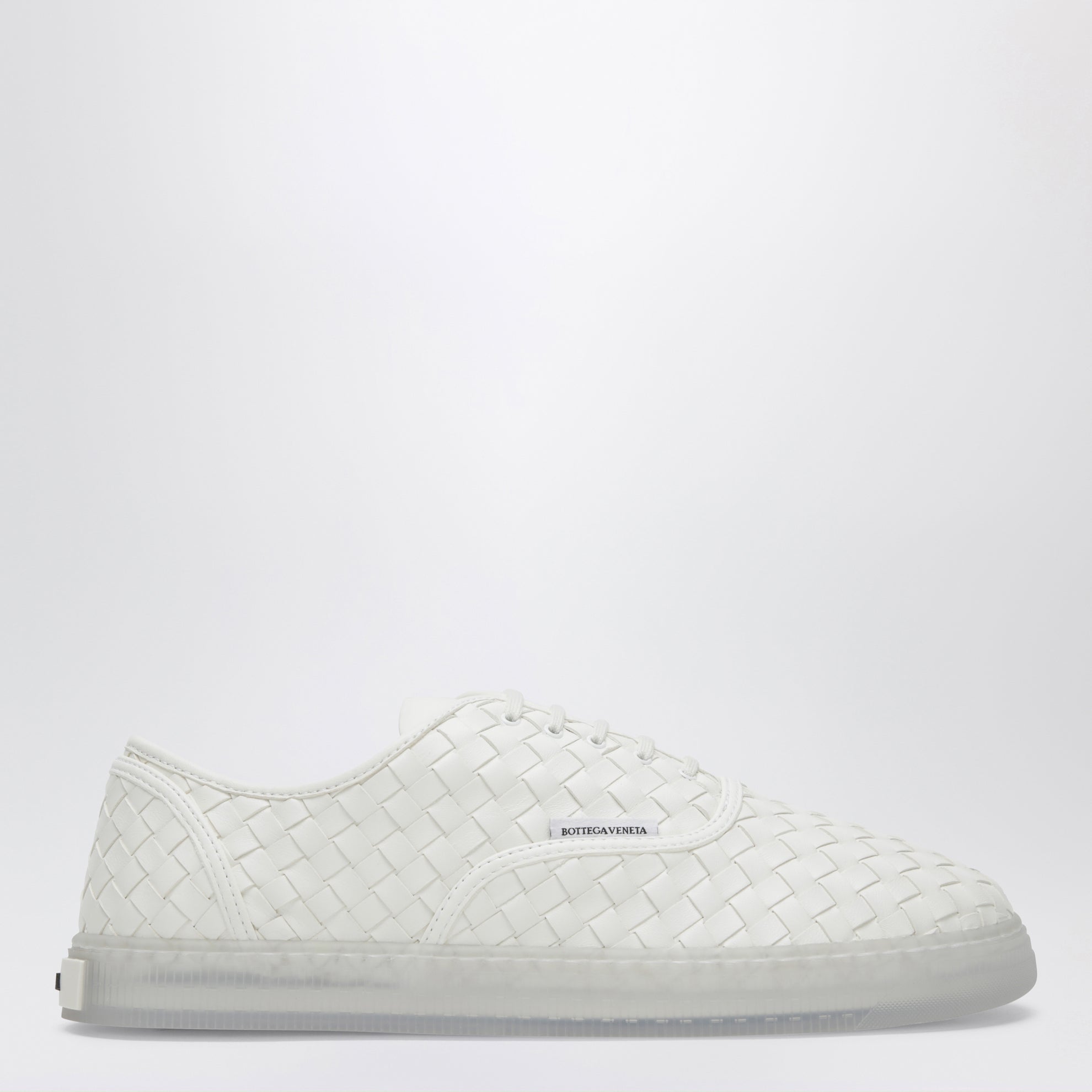 Serena Sneakers aus geflochtenem Nappaleder Alabaster