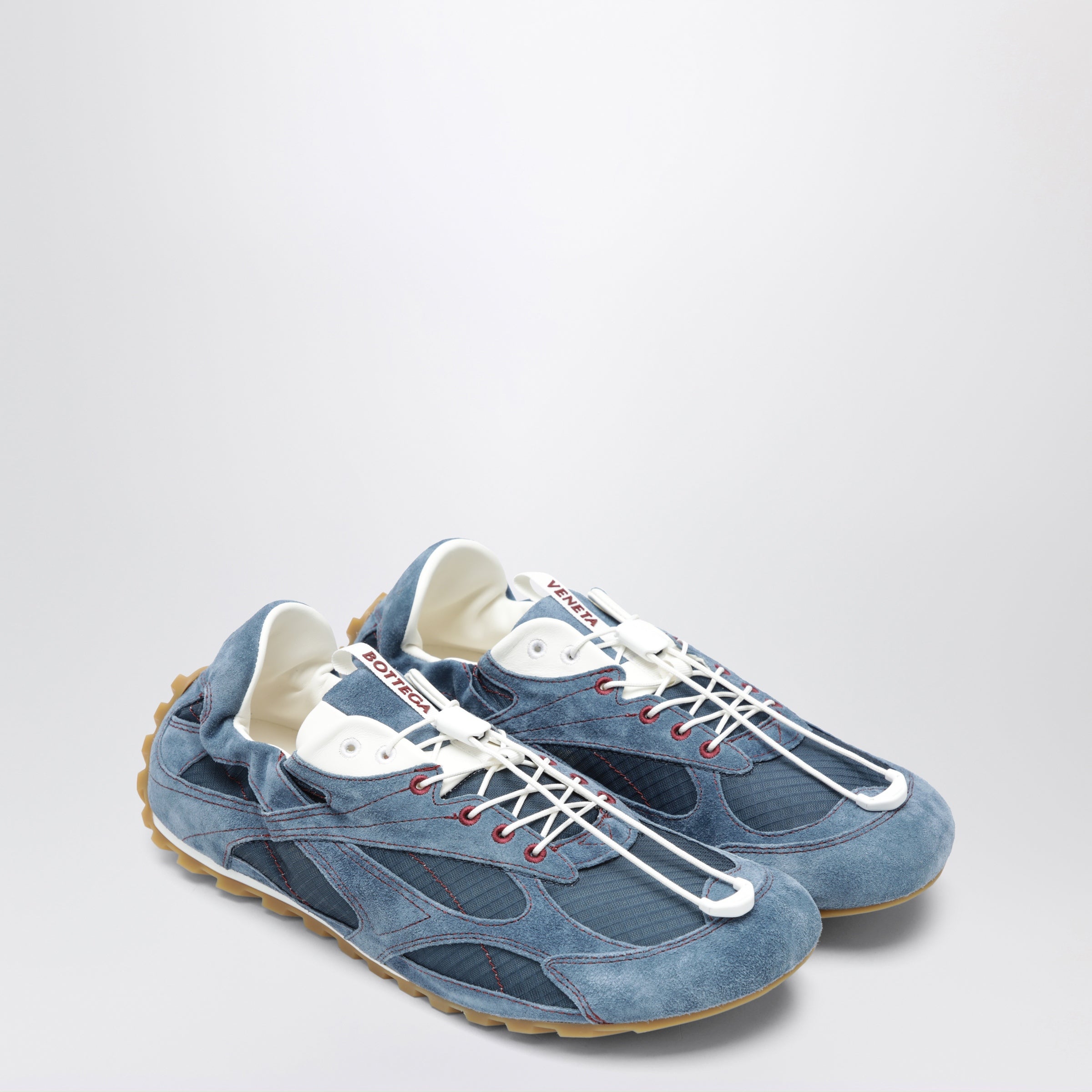 Bottega Veneta Orbit Flash suede and nylon Sneakers in blue