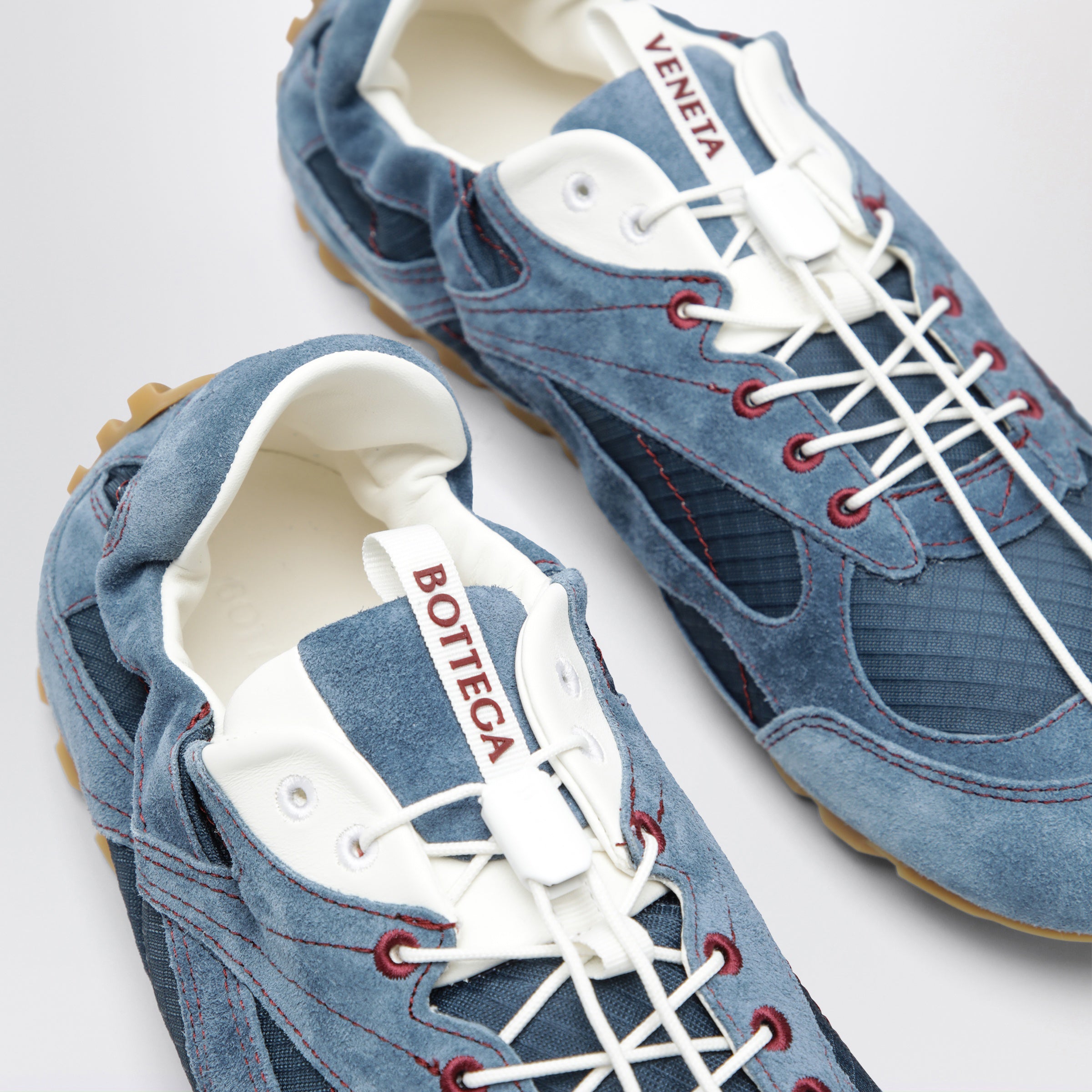 Bottega Veneta Orbit Flash suede and nylon Sneakers in blue
