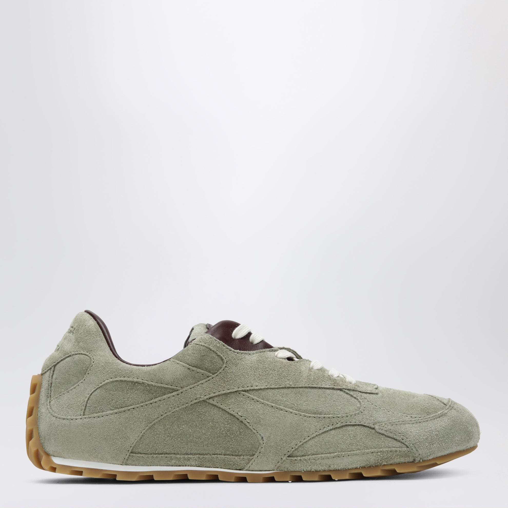 Sneaker Orbit Flash in suede verde
