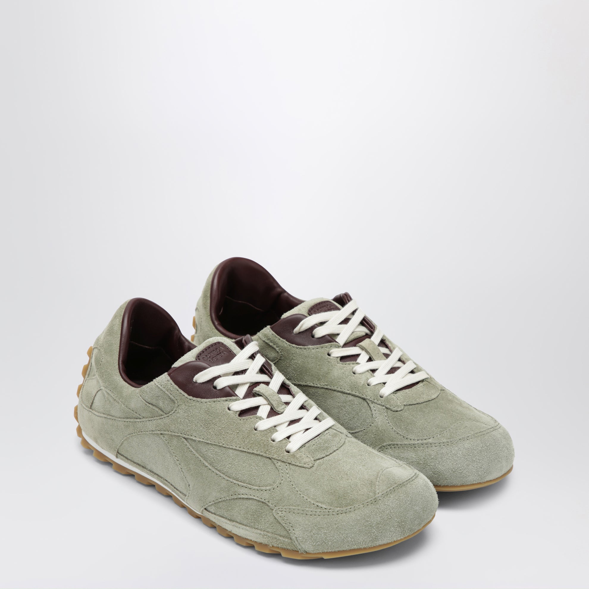 Sneaker Orbit Flash in suede verde