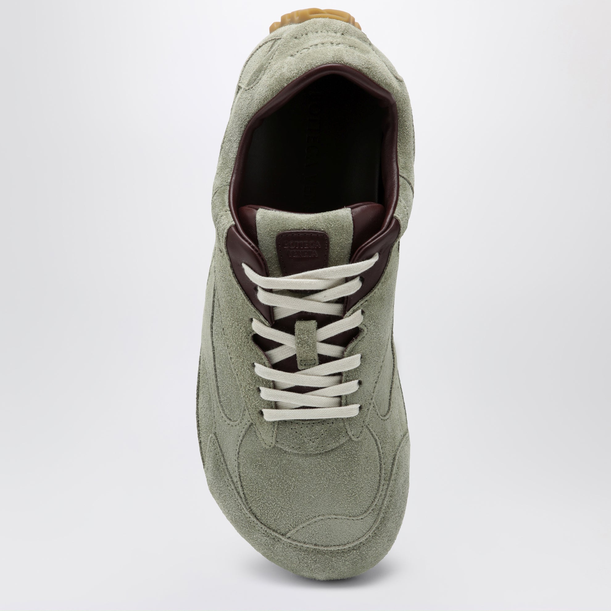 Sneaker Orbit Flash in suede verde