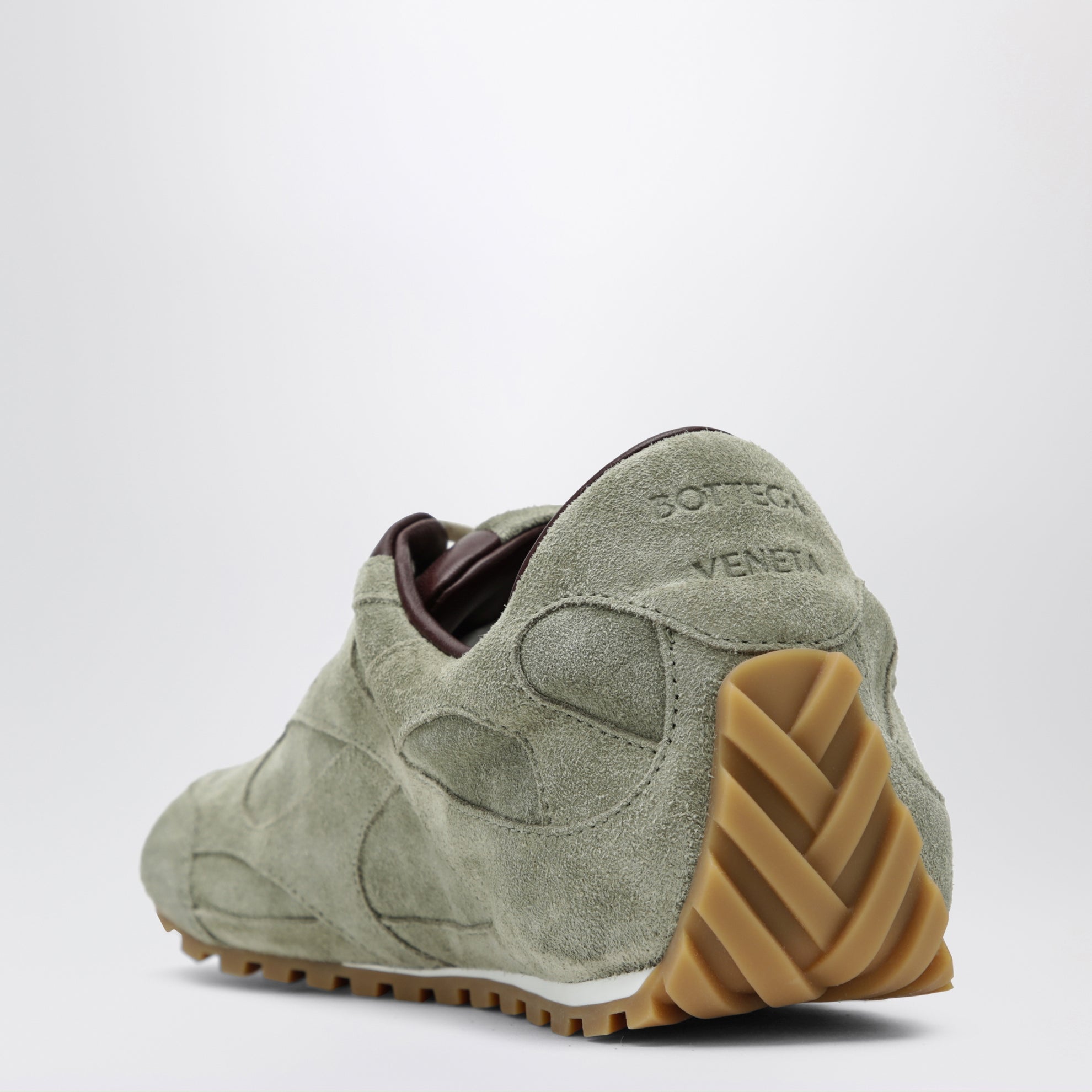 Sneaker Orbit Flash in suede verde