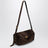 Le 7 Medium suede calfskin shoulder bag in Moka/Ruby