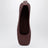 Ballerines Charlotte en cuir tressé couleur acajou