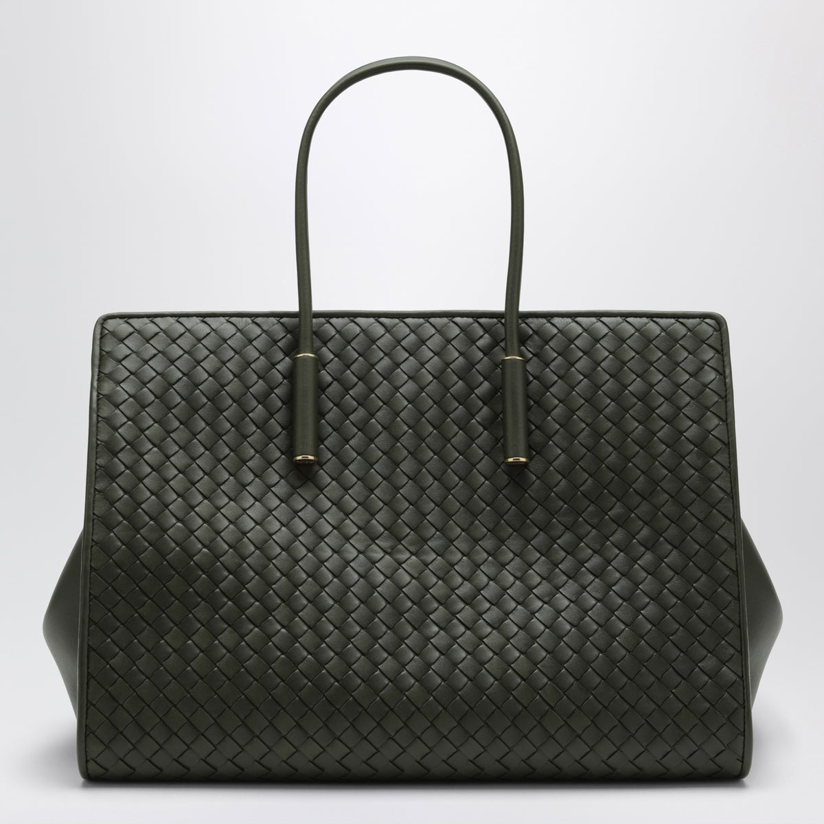 Sac cabas Barbara en cuir vert