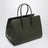 Sac cabas Barbara en cuir vert