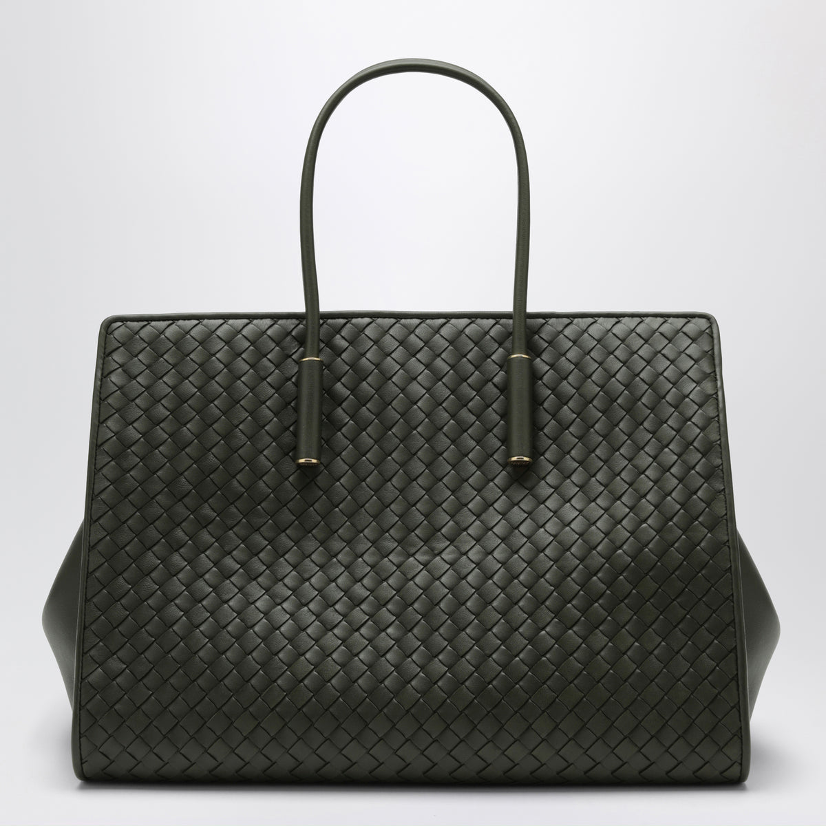 Sac cabas Barbara en cuir vert