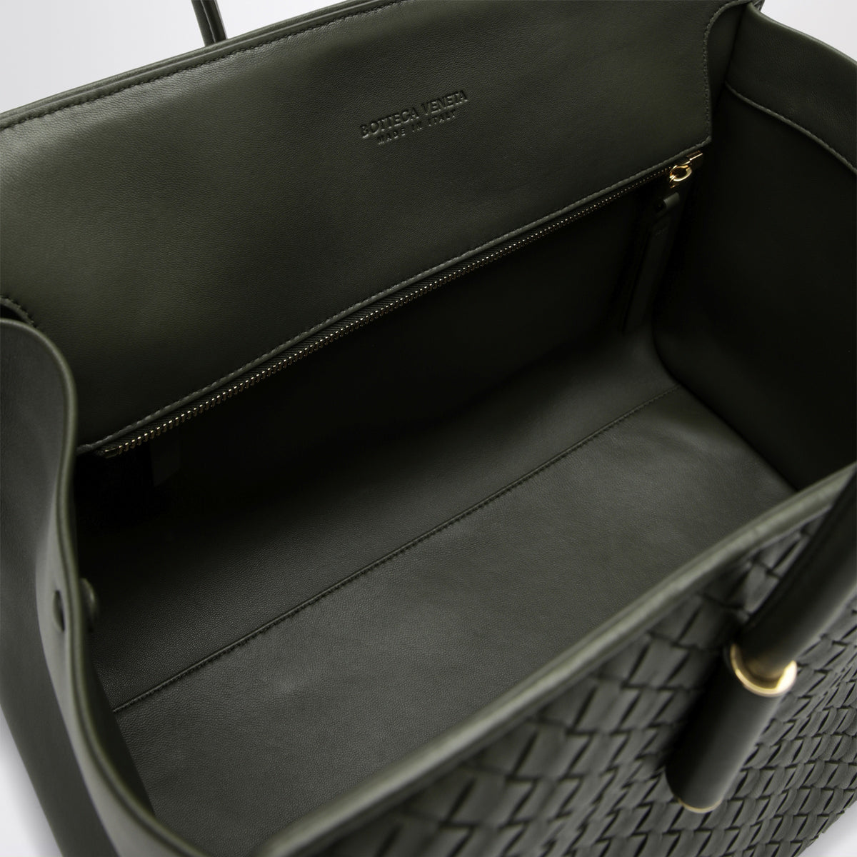 Sac cabas Barbara en cuir vert