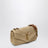 Small Loulou chevron crochet raffia bag in brown