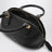Bolero Mini Bowlingtasche aus schwarzem Leder