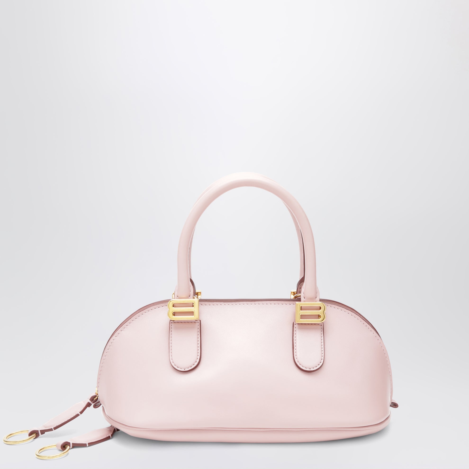 Borsa bowling Bolero Mini in pelle rosa