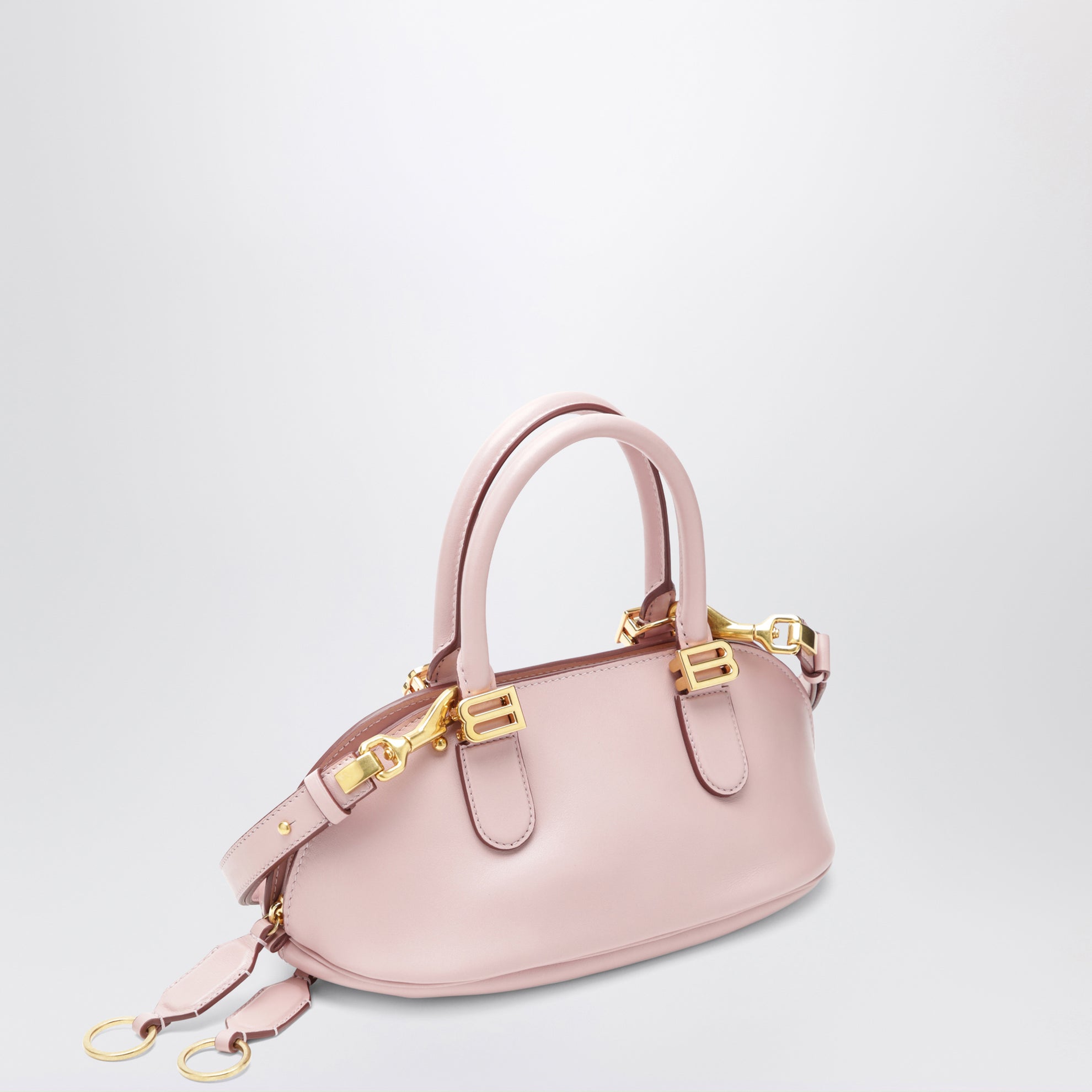 Borsa bowling Bolero Mini in pelle rosa