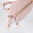 Borsa bowling Bolero Mini in pelle rosa